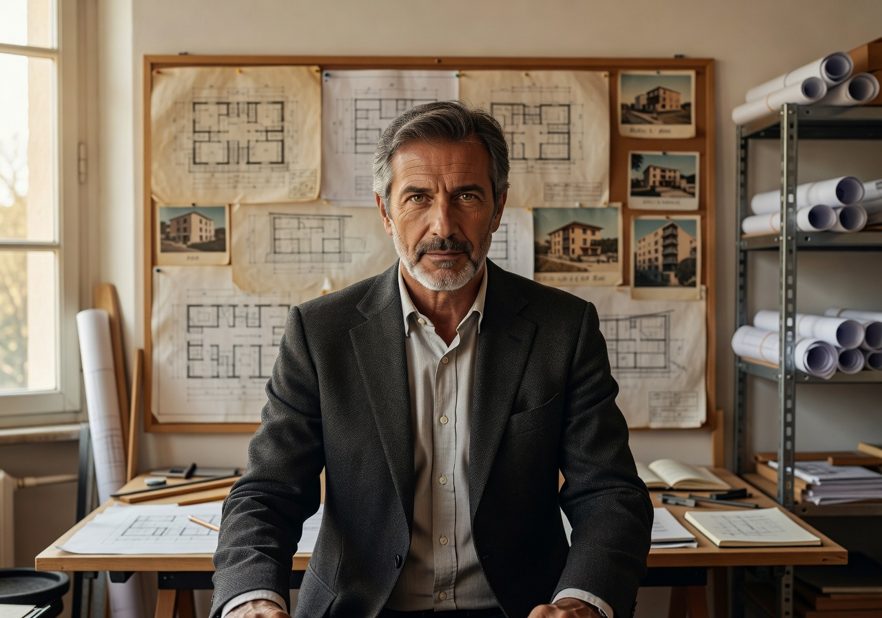 Portrait of Lorenzo Bianchi, founding architect